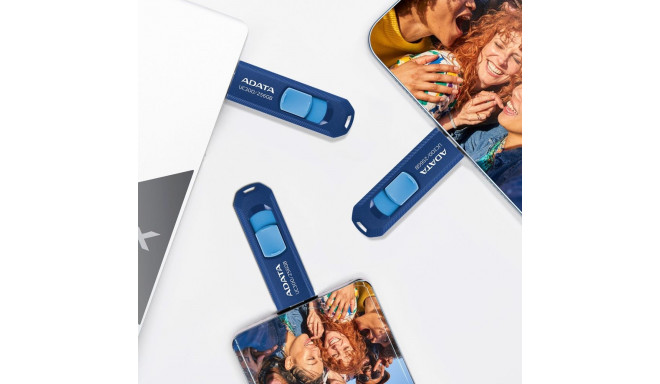 MEMORY DRIVE FLASH USB-C 128GB/ACHO-UC300-128G-RNB/BU ADATA