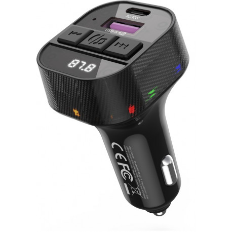 XO FM transmitter/charger BCC17 BT 30W, black