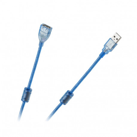 USB 2.0 Az-Am pikenduskaabel 5 m ekraaniga filtriga