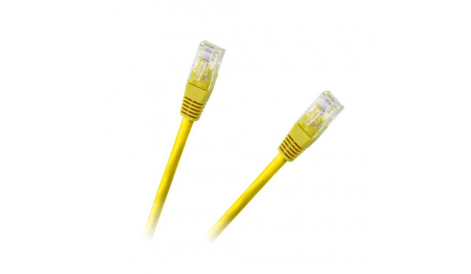Patchcord kabel UTP 8c wtyk-wtyk 3,0m CCA żółty cat.6e