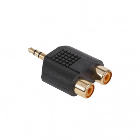 3,5 mm JACK-2xGN.RCA kuldne pistik (25 tk.)