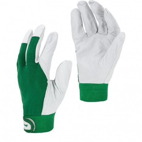 Rękawice ze skóry koz. ziel. l273108p, karta, "8", ce, lahti