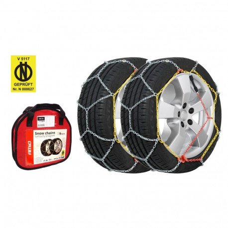 Łańcuchy śniegowe ö-norm 9mm + bag kns-70 amio-02316