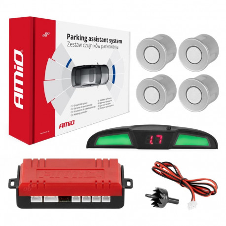 Zestaw parkimisandurite komplekt led cob 4 andurit hõbedased amio-02282