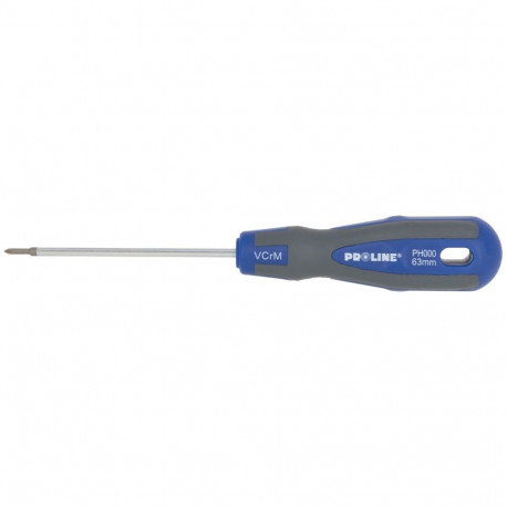Wkrętak phillips nr 0, l=100mm, profesj. soft touch proline
