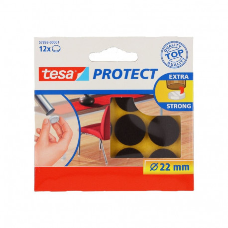 Viltkattepadjad fi=22mm, pruunid, 12tk