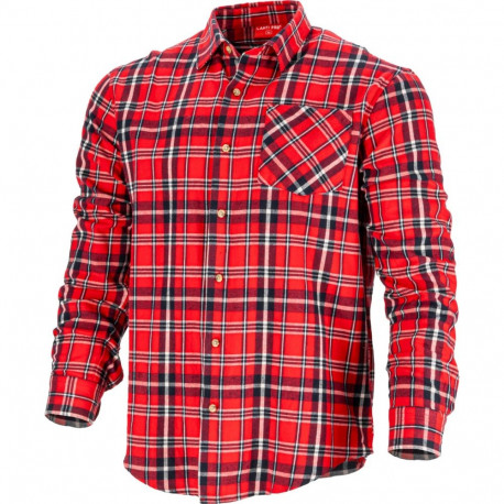 Koszula flanelowa czerw-granat., 170g/m2, "3xl", ce, lahti