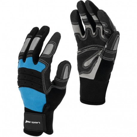 Rękawice warszt. czar.-nieb. l280708p, karta, "8", ce, lahti