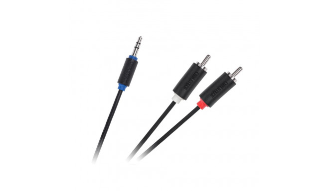 Cabletech kaabel Jack 3.5-2RCA 1.0m, standardne