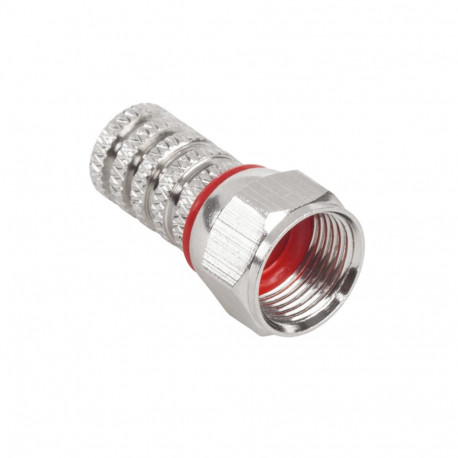 SAT F HQ+ tihendiga CU 3C2V 4,8mm (50 tk.) pistik