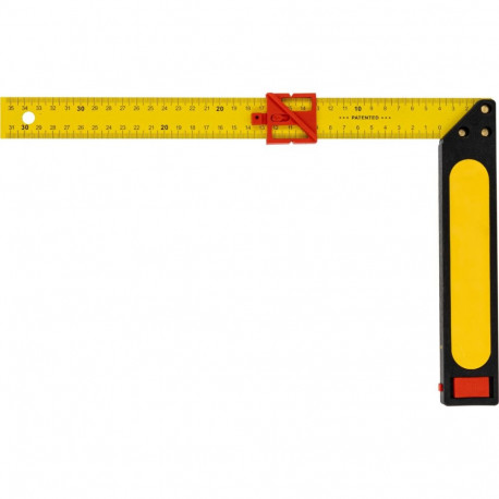 Kątownik z podziałką l-500 plastikowo-metalowy