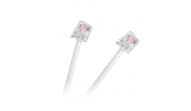 Telefonikaabel pistik-pistik 2m (10 tk.), valge