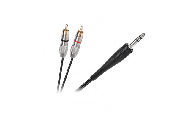 Kabel JACK 6.3 stereo - 2RCA 1.8m