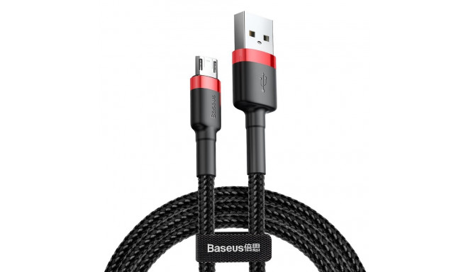 Baseus cable Cafule USB - microUSB 3,0 m 1,5A red-black