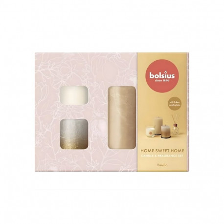 Bolsius Home Sweet Home Gift Set Vanilla