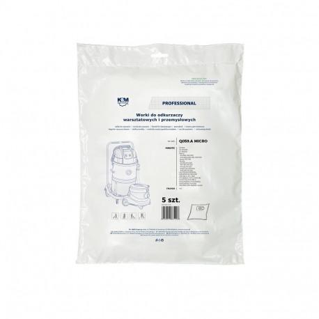 K&M KM-Q059.A NUMATIC HENRY MICRO Bags for vacuum cleaner 5 pcs.