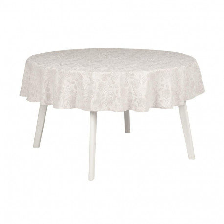 Laudlina PARTY pitsiga, D170cm, heledad lilled, 50% polüester, 50% puuvill, kangas 589