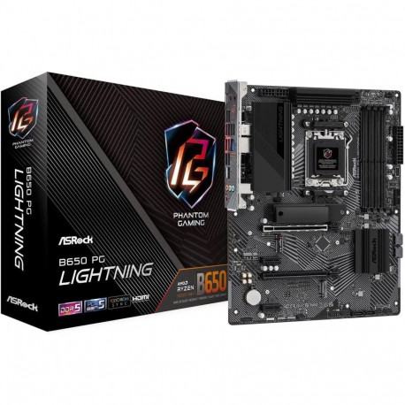 B650 PG LIGHTNING (schwarz/grau)