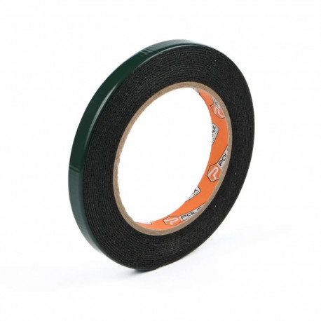 Divpusējā līmlente mīksta, melna 12mm x 5m, Polax