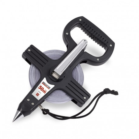 Mõõdulint 10mm x 50m, teras, konksuga Kreator