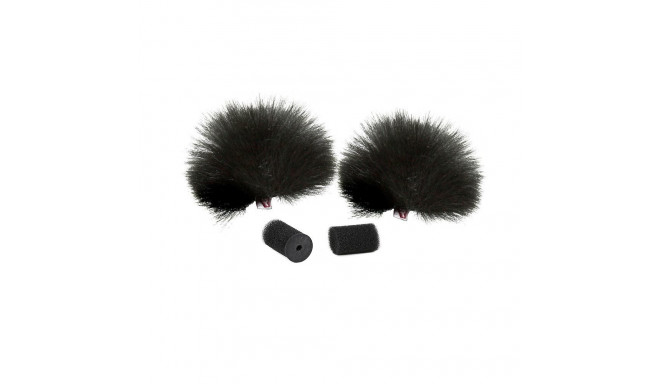 Microphone Accessory - Rycote Black Lavalier Windjammer Soft Durable Material