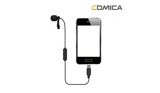 Microphone - Comica CVM-V01SP(UC) Omnidirectional Lavalier 2.5m USB Type-C