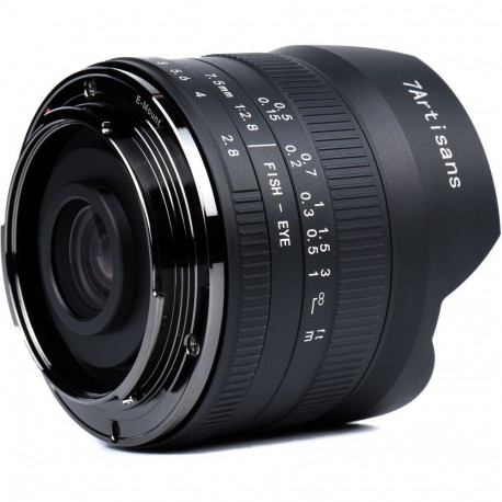 Camera Lens - 7Artisans 7.5mm F2.8 II Canon EOS-M Wide Angle 180° F2.8