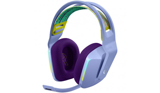 LOGITECH G733 LIGHTSPEED Wireless RGB Gaming Headset - LILAC