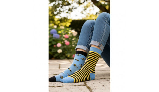 SOKISAHTEL BUG sinised mesilastega puuvillase sokid 444, 446