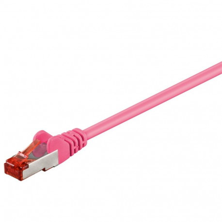 Goobay CAT 6 S/FTP (PiMF) magenta patchkaabel 0.5 m