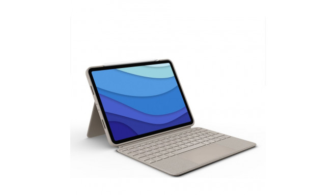 Logitech Combo Touch iPad Pro 11-tolline (1., 2., 3. ja 4. gen) - liivakarva - US (920-010256)