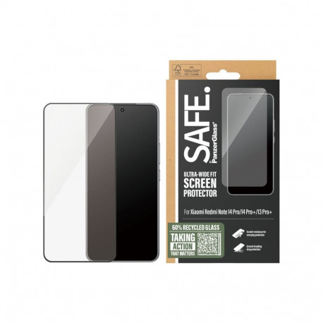 PanzerGlass ekraanikaitse Xiaomi Redmi Note 14 Pro, 14 Pro+, 13 Pro+ klaas läbipaistev ülilai sobivu