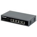 Intellinet 5-Port Gigabit Switch with PoE Passthrough, One IEEE 802.3bt (PoE++ / 4PPoE) PD PoE Port 