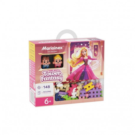 MARIONEX Mini Waffle printsess fantaasiatorni ehitusklotsid, 148 tk