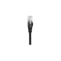 Intellinet Network Patch Cable, Cat6, 15m, Black, CCA, U/UTP, PVC, RJ45, Gold Plated Contacts, Snagl