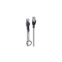 Lindy 15m Cat.6A S/FTP Locking Network Cable, Grey