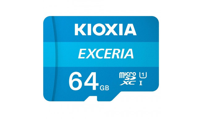 Kioxia memory card microSDXC 64GB Exceria M203 UHS-I U1 + adapter