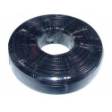 Flat telephone cable stranded wire 100 meters black