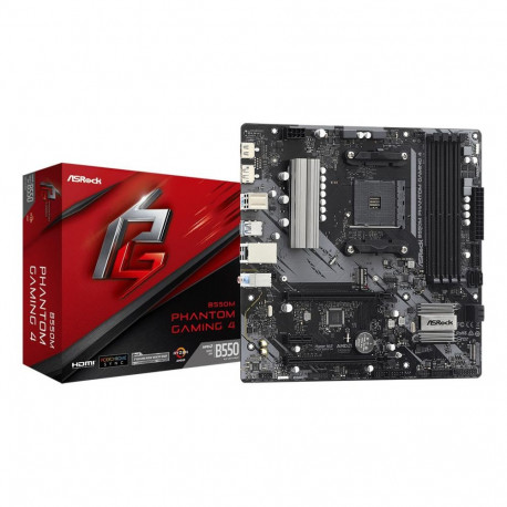 Mainboard|ASROCK|AMD B550|SAM4|MicroATX|1xPCI-Express 3.0 1x|1xPCI-Express 3.0 4x|2xM.2|1xPCI-Expres