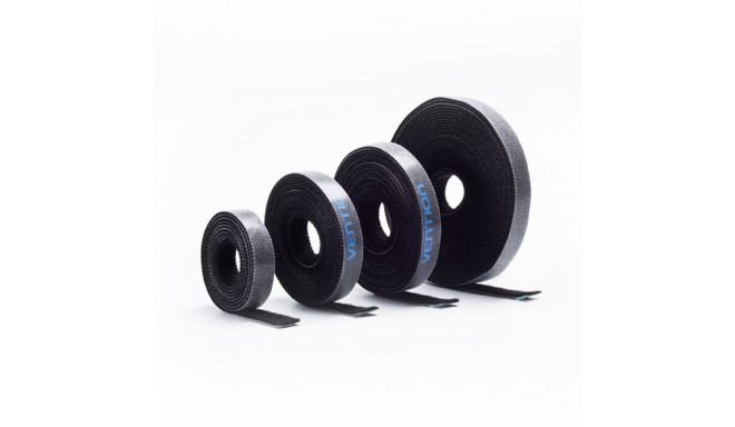 Cable Tie - Vention 5M Hook and Loop Nylon 11mm Black