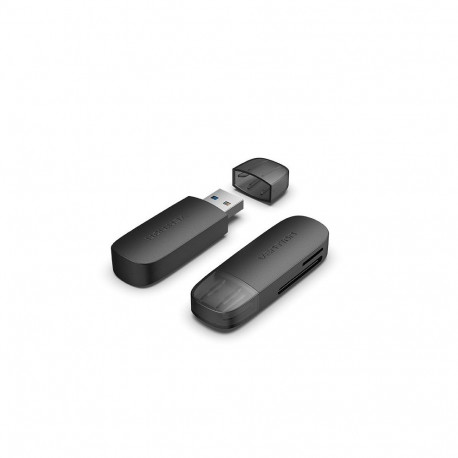Memory Card Reader - Vention 2-in-1 USB 3.0 Card Reader SD+TF Black