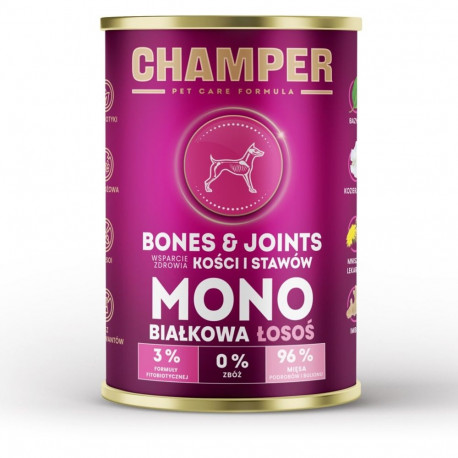 Dog Food - CHAMPER Bones & Joints Salmon Wet Food 400g