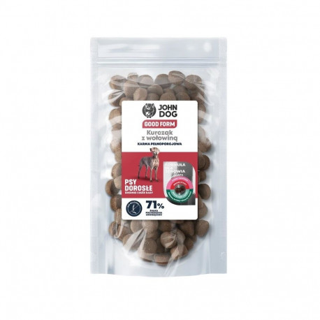 Dog Food - JOHN DOG Good Form Chicken with Beef Medium and Large Breeds 120g