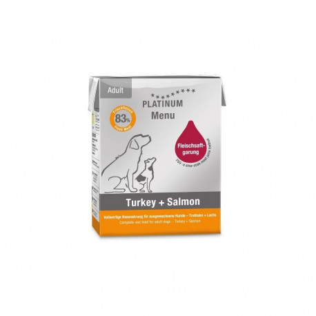 Dog Food - PLATINUM Menu Adult Iberico+Turkey Wet 375g