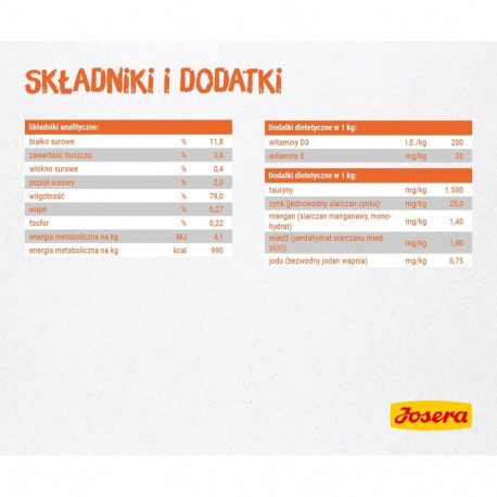 Cat Food - JOSERA Chicken Filet Wet Cat Food 70g 11.8% Protein Gluten-Free