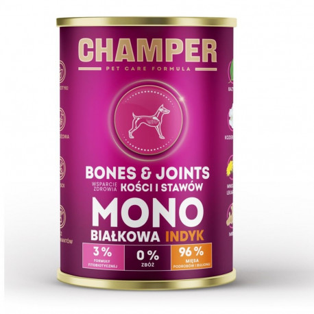 Dog Food - CHAMPER Bones & Joints Turkey Wet 400g