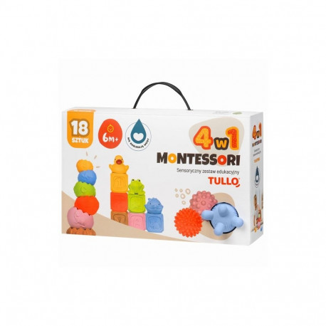 Sensory Toy - Tullo Sensory Blocks 18 Pieces Assorted Colors