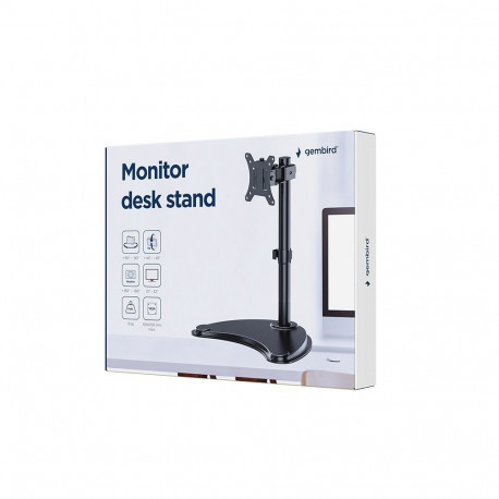 Monitor Stand - GEMBIRD MS-D1ST-04 13”-32” Adjustable Steel/Plastic Black