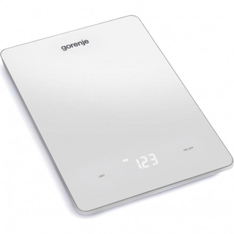 Food Scale Gorenje KT10LBW 10kg 1g Accuracy Electronic Glass Top