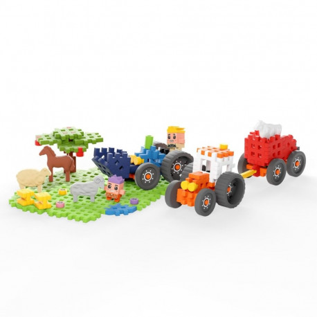 Construction Set - Marioinex Mini Waffle Farmer Building Blocks 110 Pieces